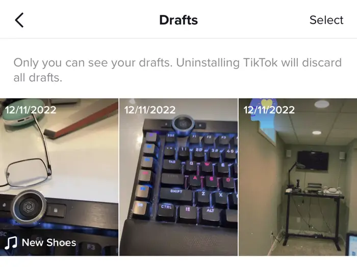 Saving TikTok Draft Video to Camera Roll