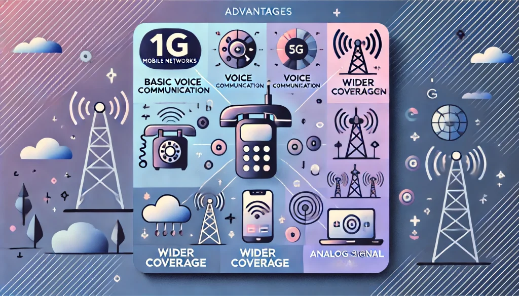 Advantages of 1G mobile networks