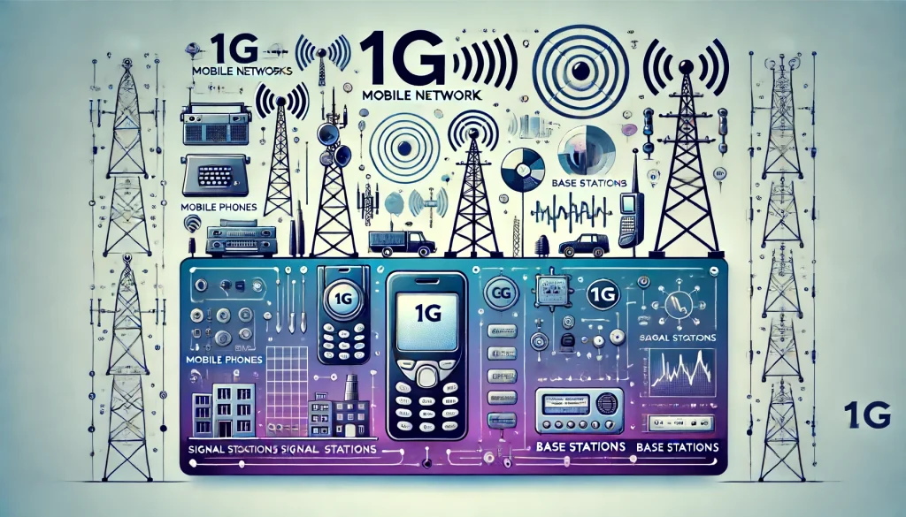 Technology and Infrastructure of 1G mobile networks