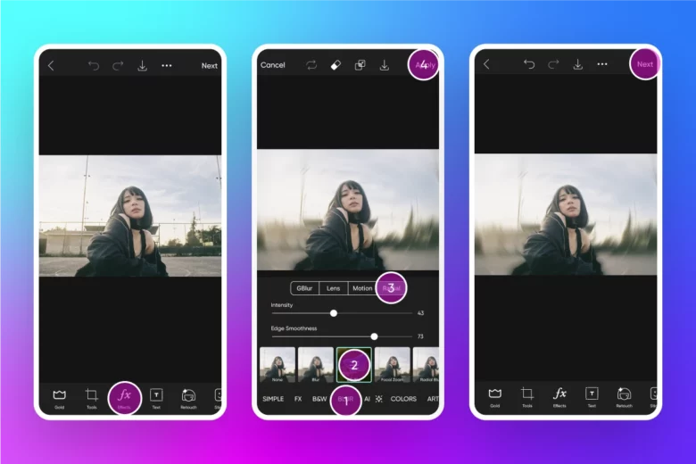 How to Blur a Photo on Picsart