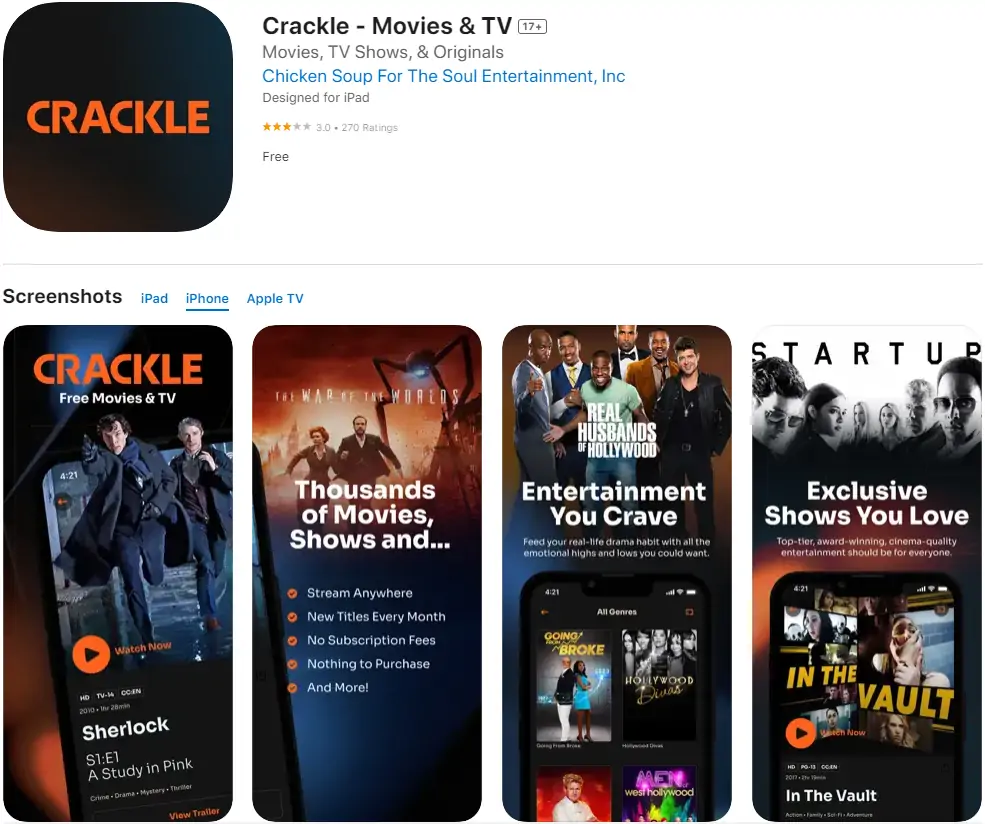 Crackle - Movies & TV