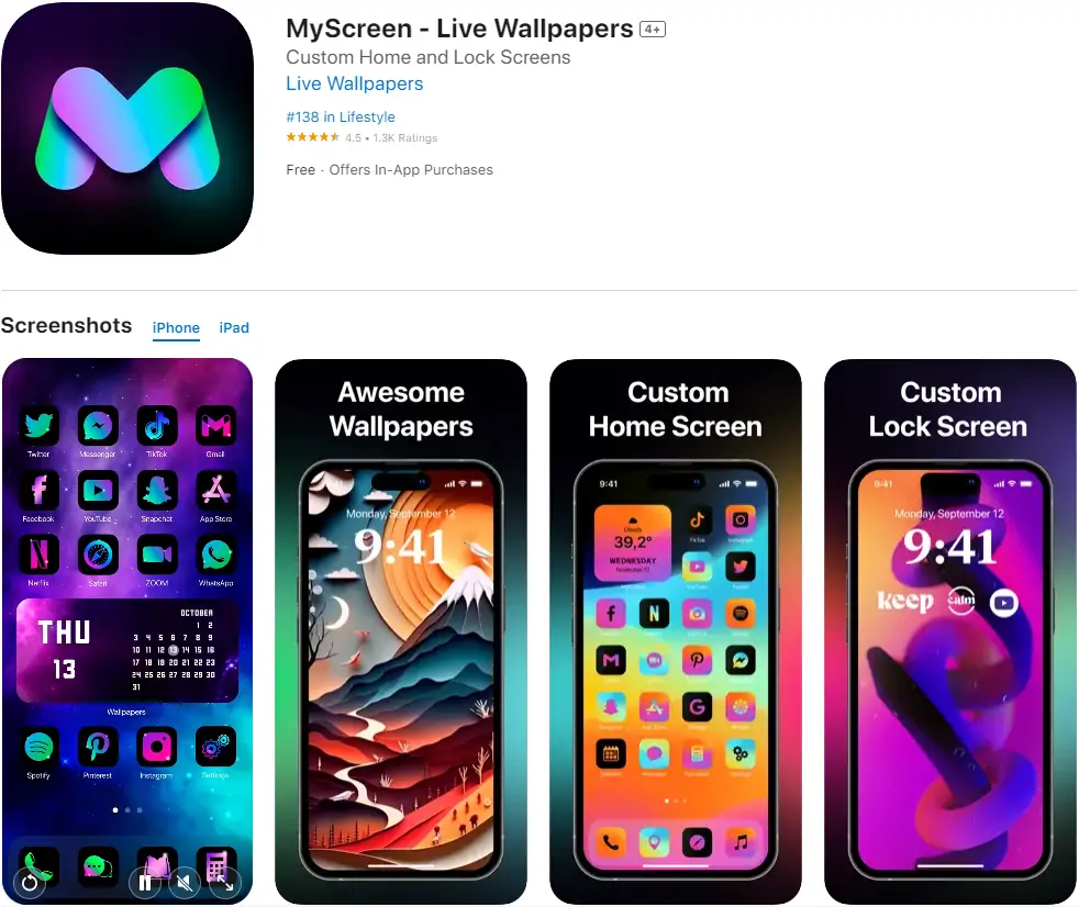 MyScreen - Live Wallpapers