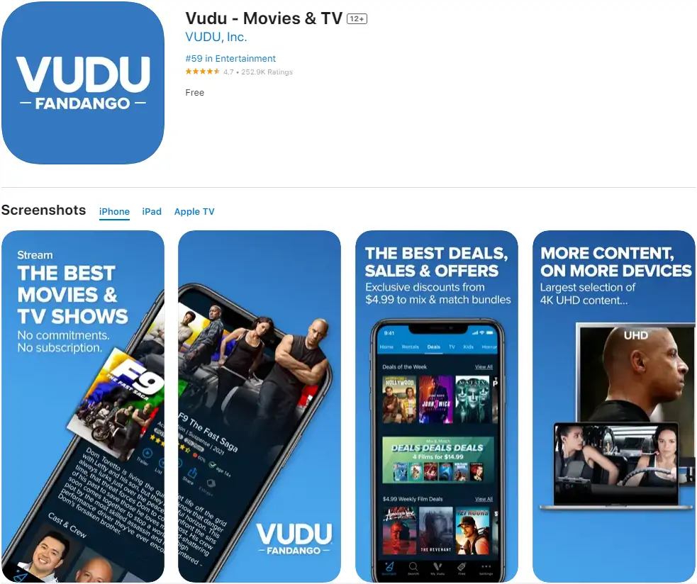 Vudu - Movies & TV