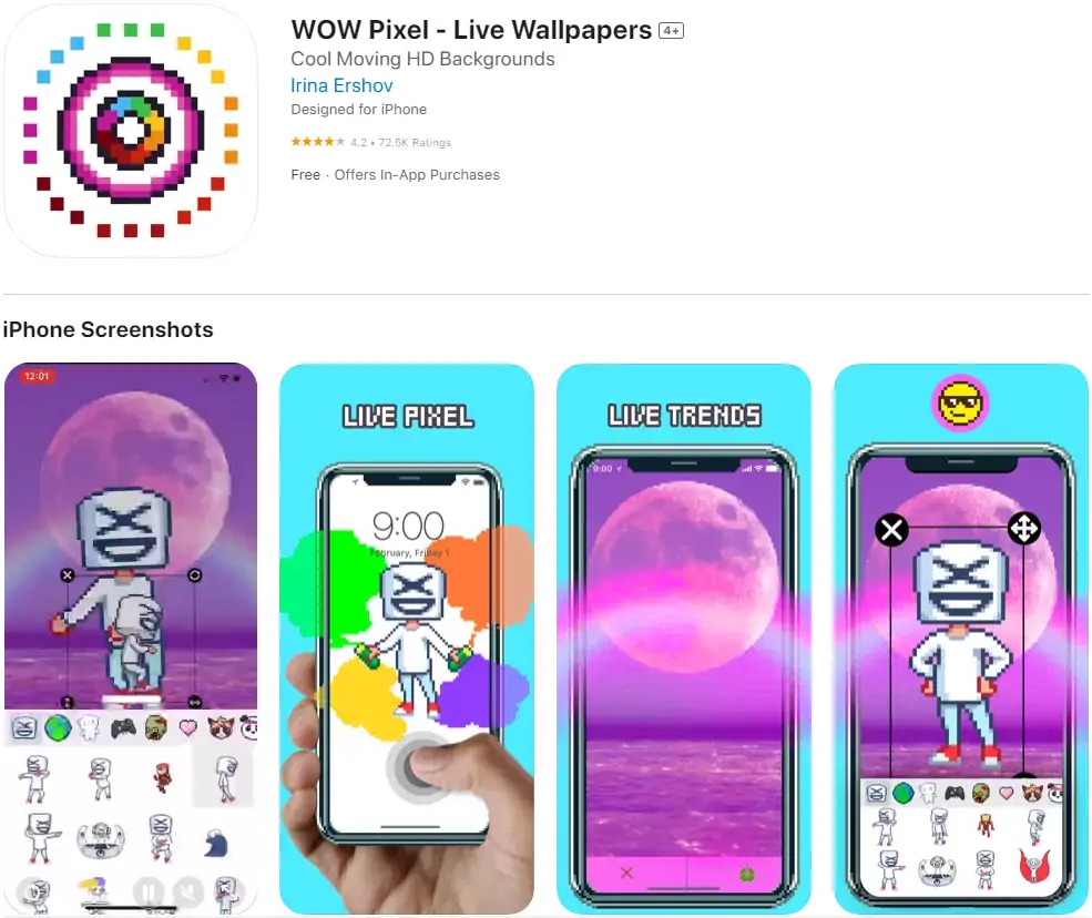 WOW Pixel - Live Wallpapers