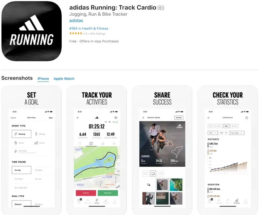 Adidas Running app