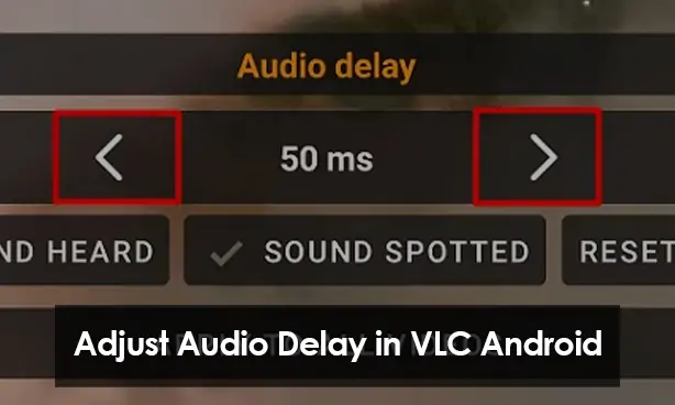 Adjust Audio Delay in VLC Android