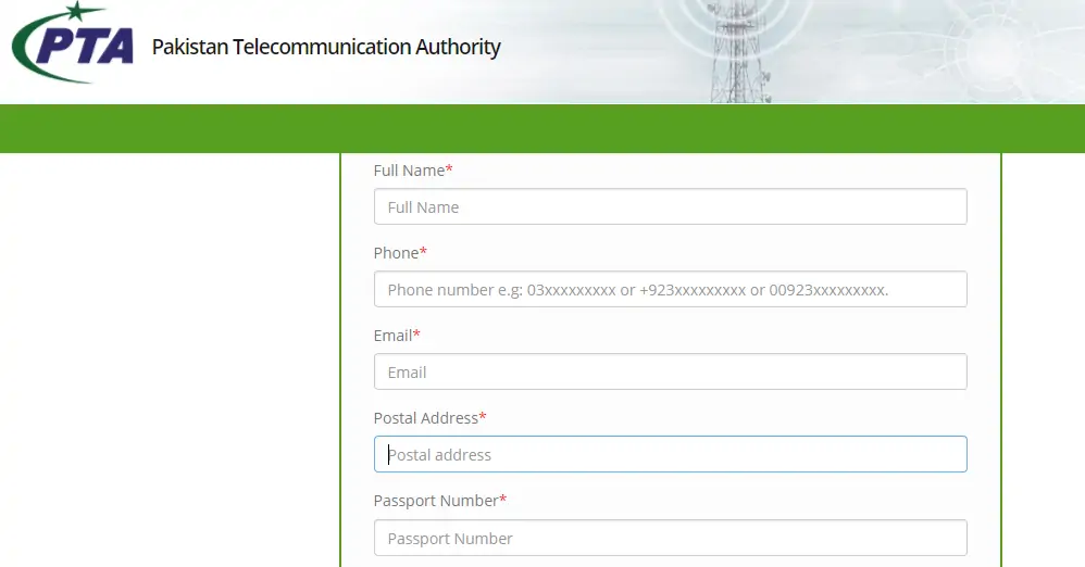 How to Register your Mobile Phone with PTA