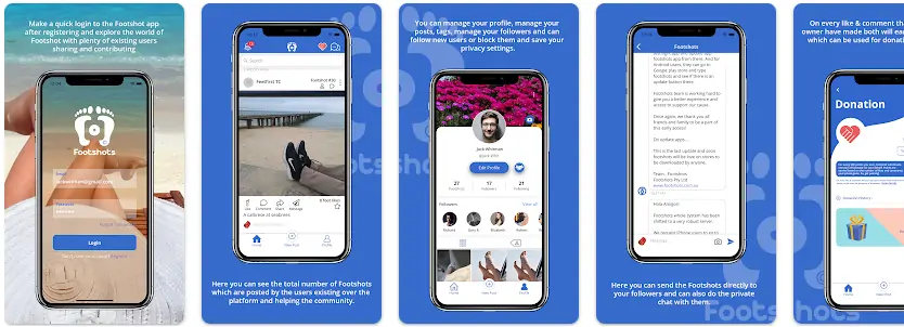 Footshots - feet pics selling app