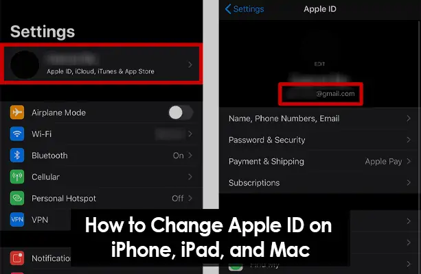 How to Change Apple ID on iPhone, iPad, and Mac