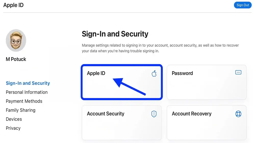 Updating Apple ID Security Information