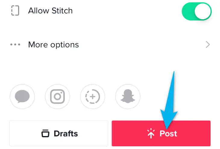 Download TikTok Drafts on iPhone