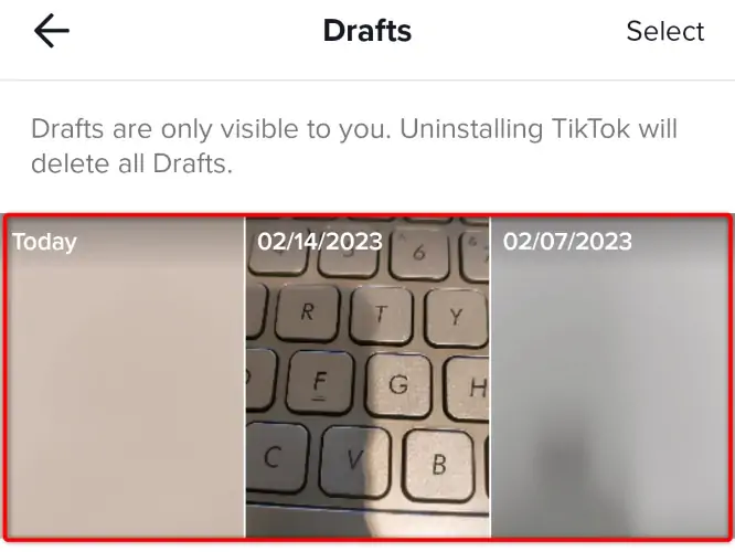 Download TikTok Drafts on Android