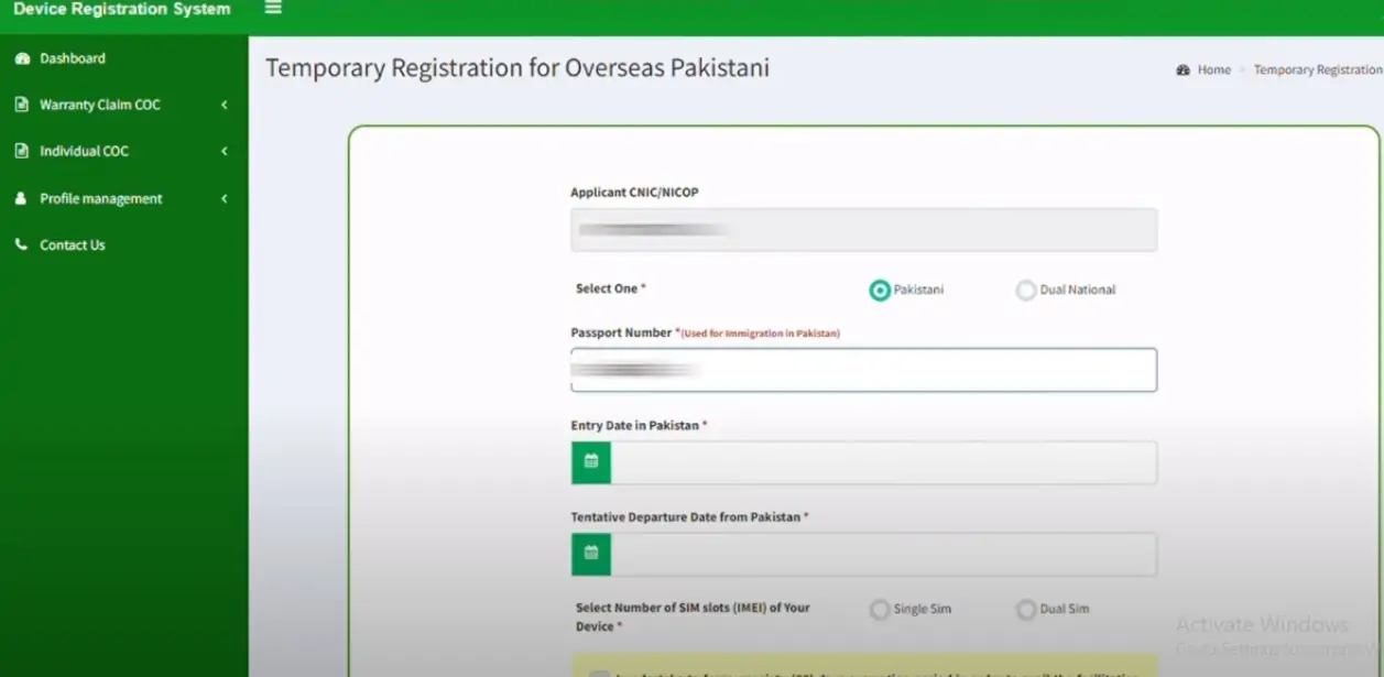 How to Register for PTA Temporary Mobile Registration System?