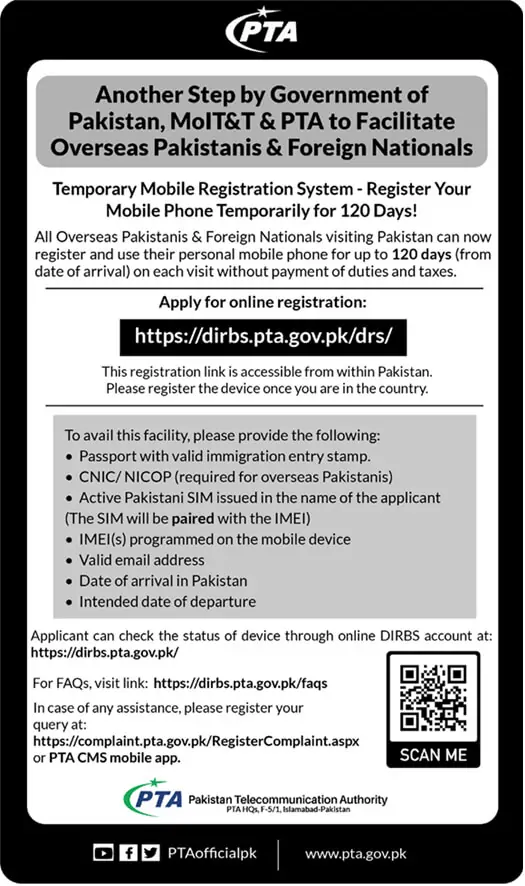 PUBLIC NOTICE FOR ANOTHER STEP BY GOP 120 Days PTA Mobile Registration