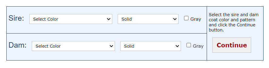 Coat Color Calculator