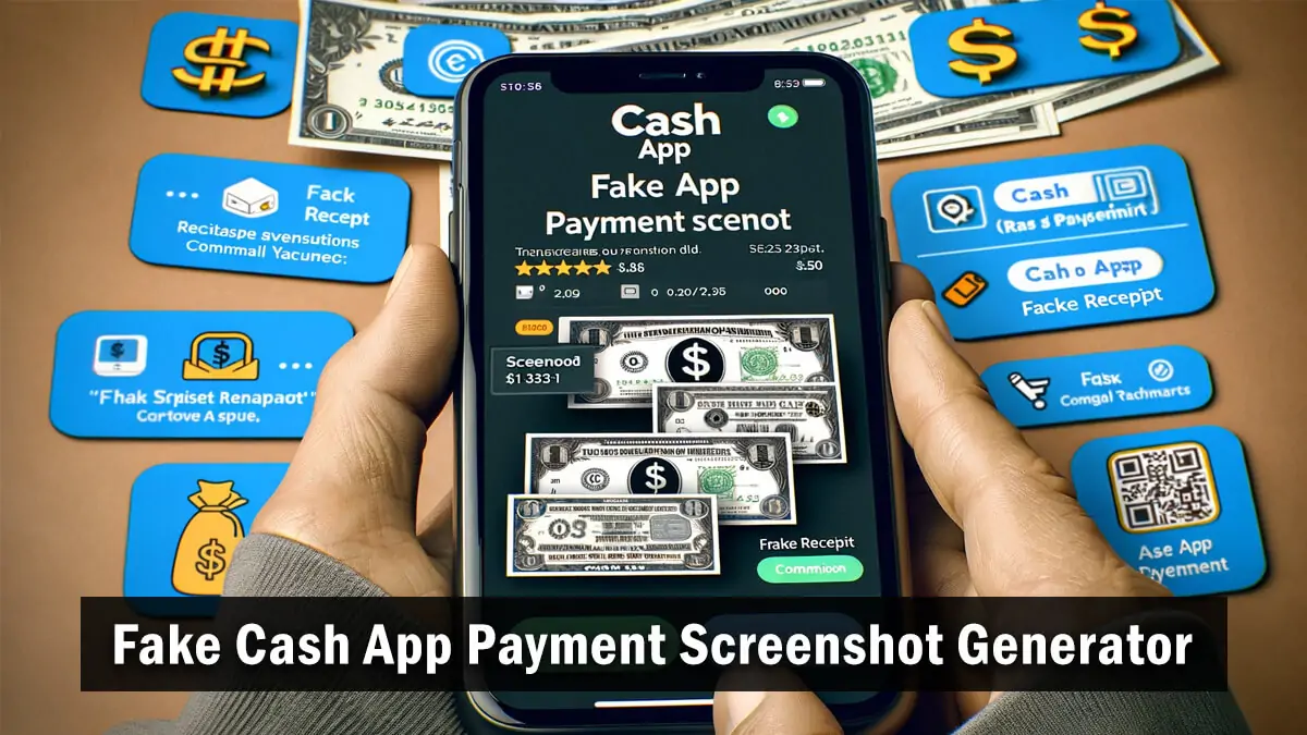 Fake Cash App Payment Screenshot Generator