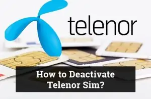 How to Deactivate Telenor Sim