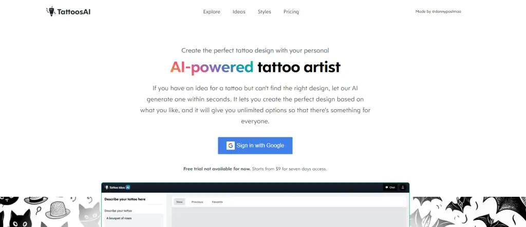 TattoosAI - AI-powered Tattoo Artist