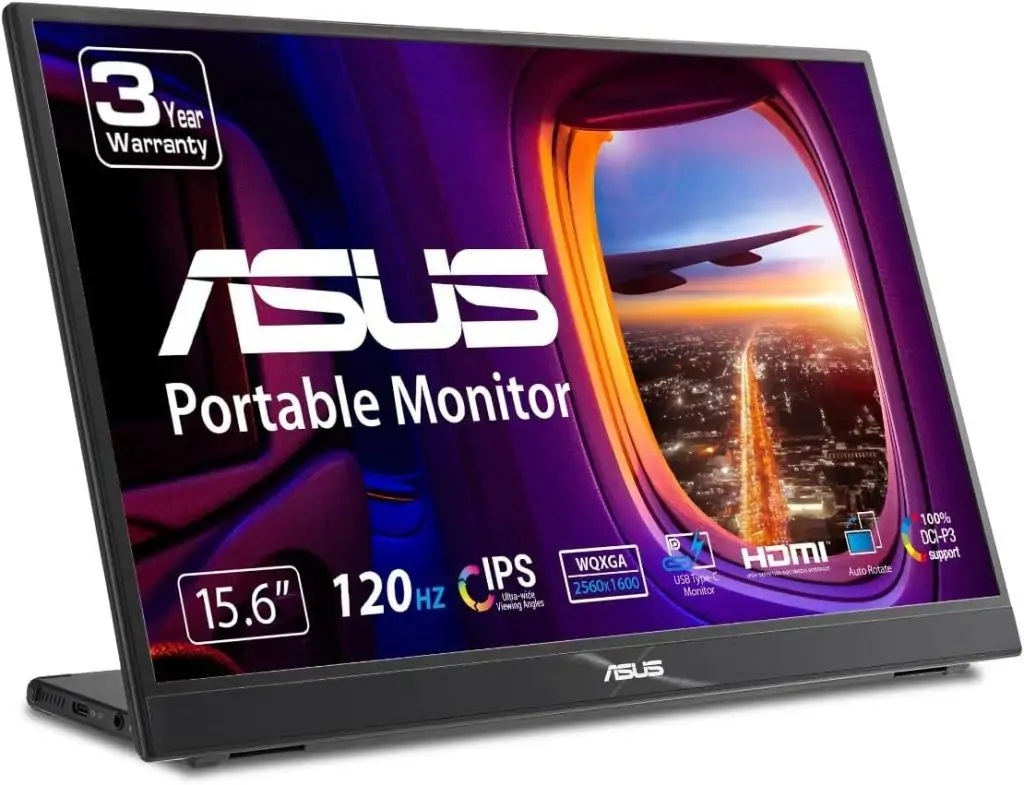 ASUS ZenScreen 16” 16:10 Portable Monitor 120Hz