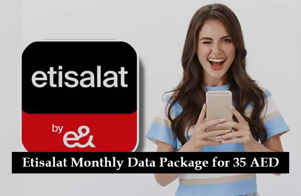 Etisalat Monthly Data Package for 35 AED