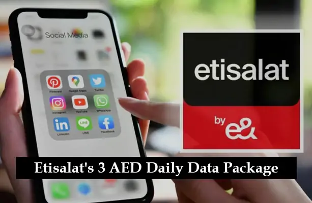 Activating Etisalat’s 3 AED Daily Data Package