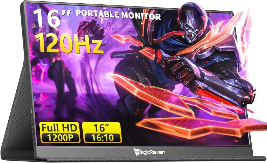 MAGICRAVEN 120Hz Portable Gaming Monitor, 16"