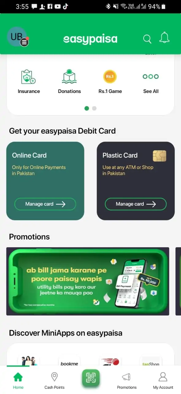 how to get easypaisa debit card