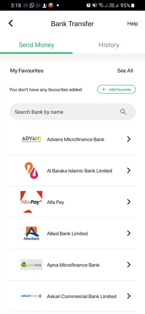 transfer money from easypaisa to bank account