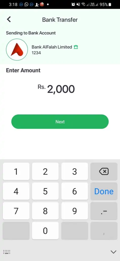 transfer money from easypaisa to bank account