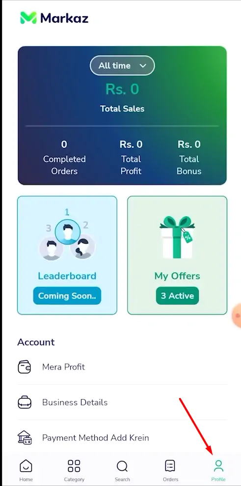 How to Earn Money on Markaz App