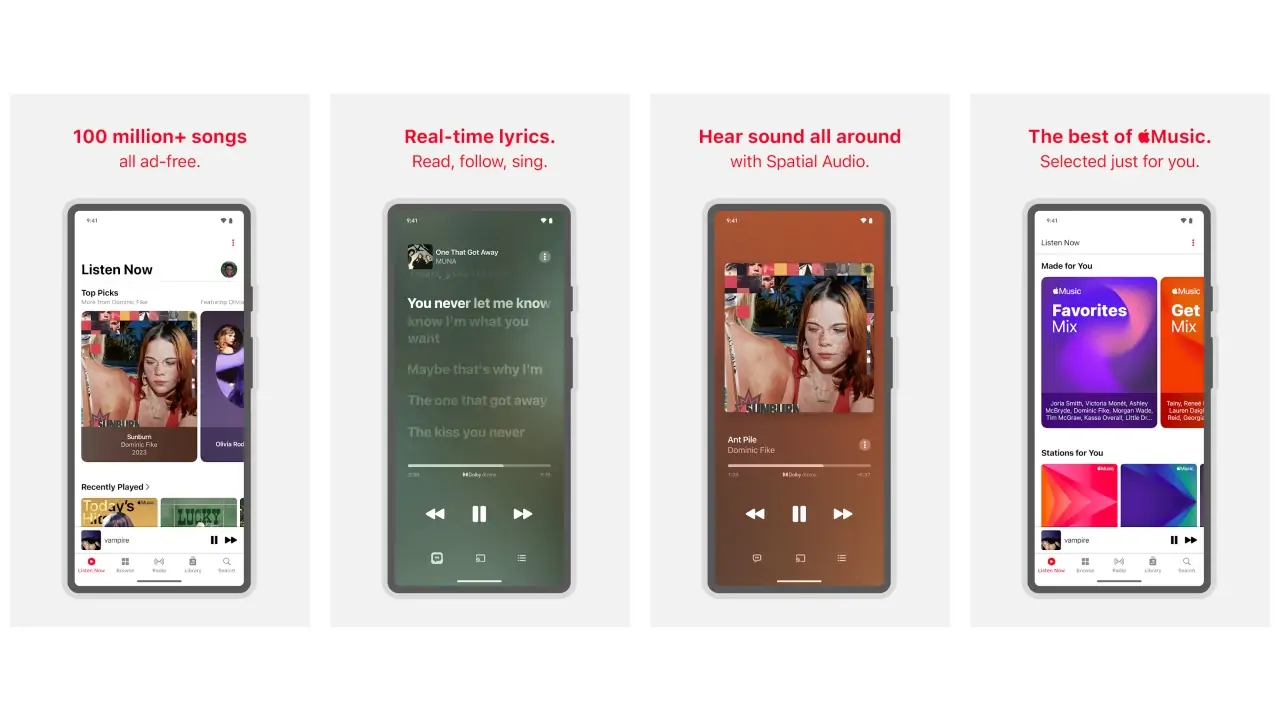 Apple Music-screenshots