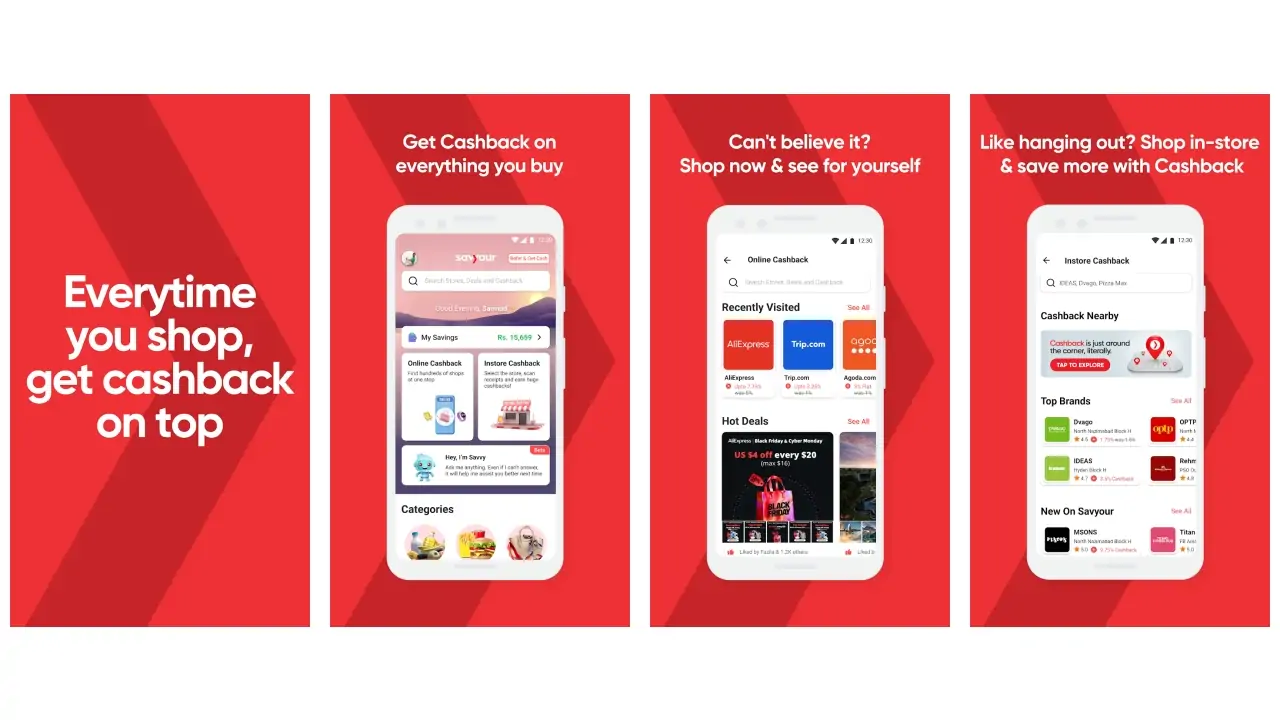 Savyour: Cashback & Discounts-screenshots