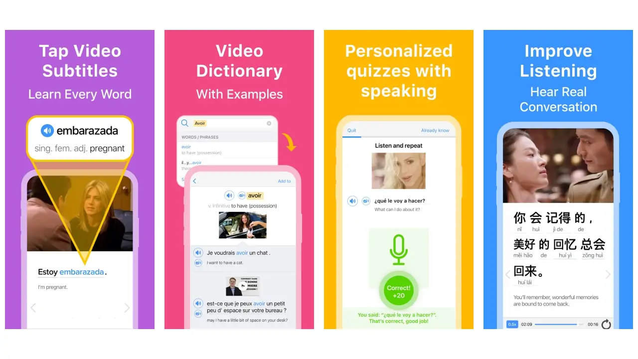 FluentU: Learn Language videos-screenshots