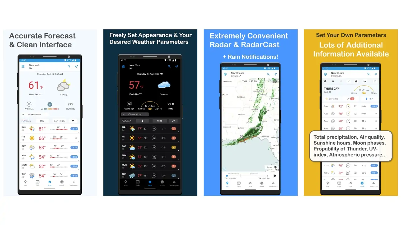 Foreca Weather & Radar-screenshots