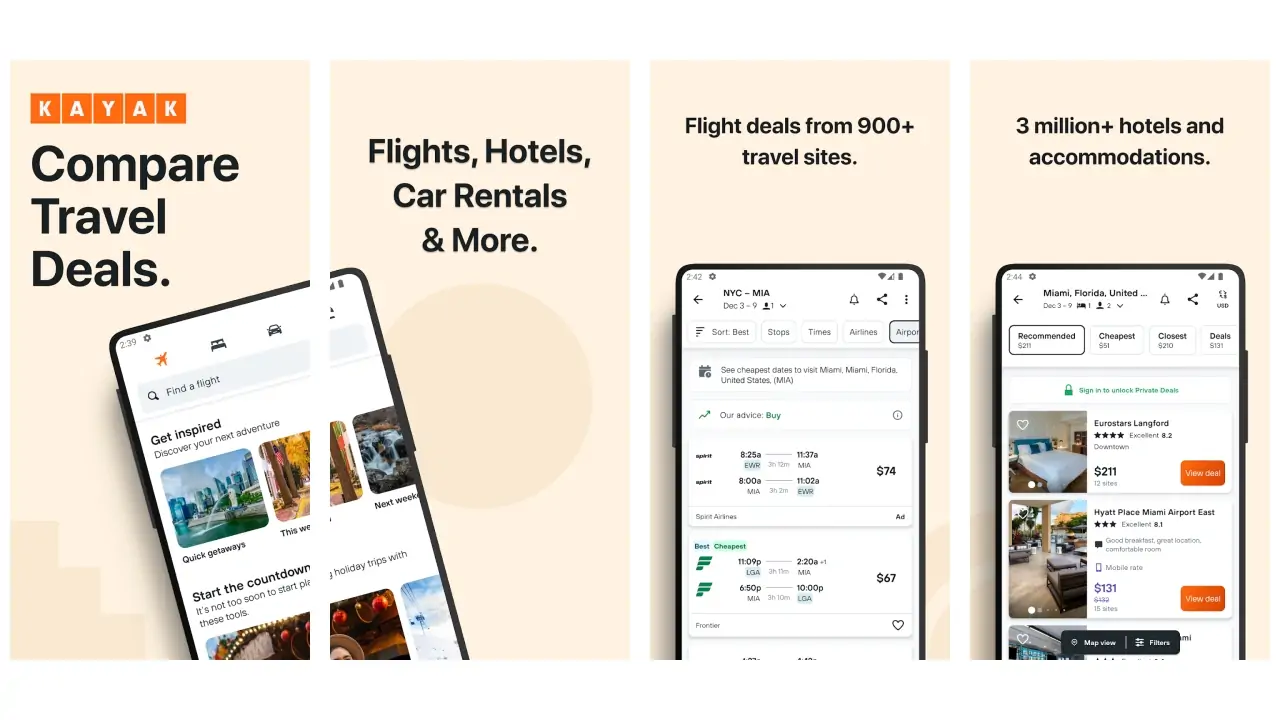 KAYAK: Flights, Hotels & Cars-screenshots