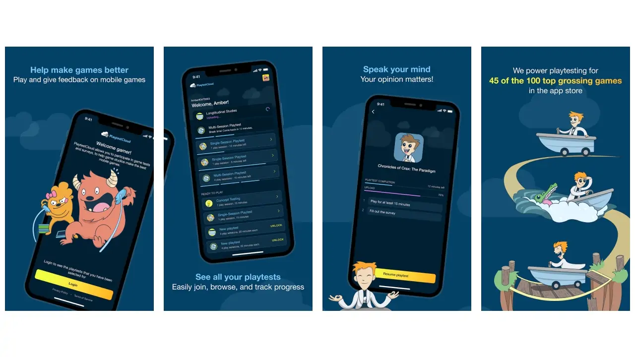 PlaytestCloud: Be a Playtester-screenshots