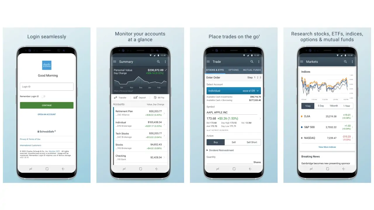 Schwab Mobile-screenshots
