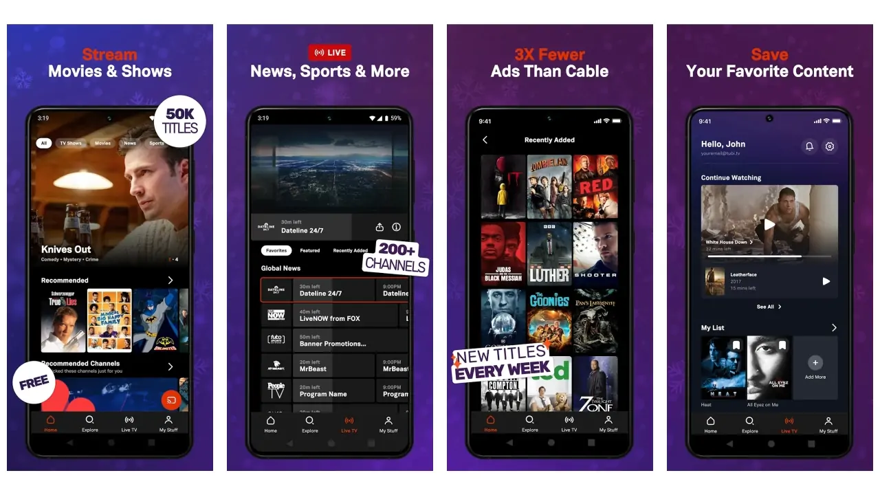 Tubi: Movies & Live TV-screenshots