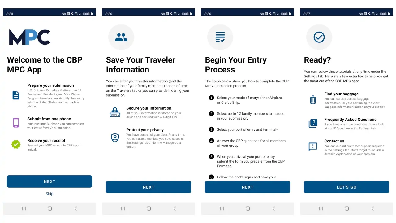 Mobile Passport Control-screenshots