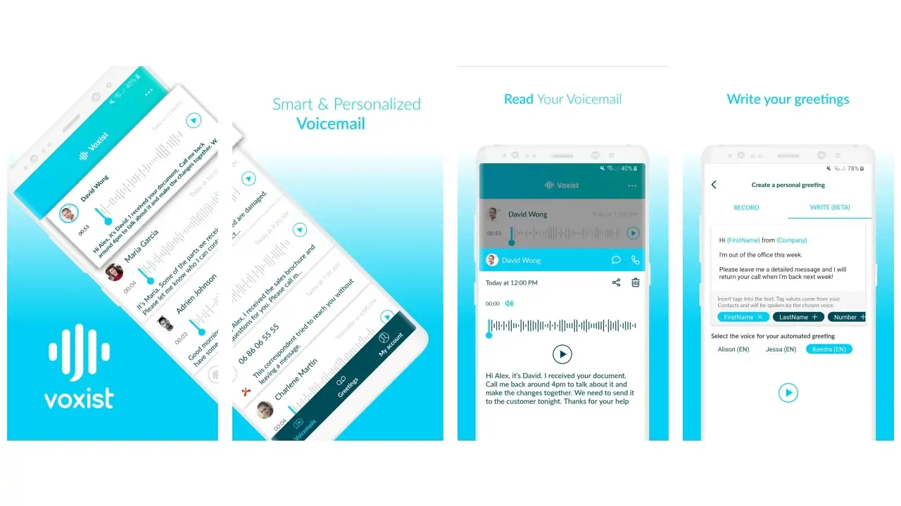 Voxist: read your voicemail-screenshots