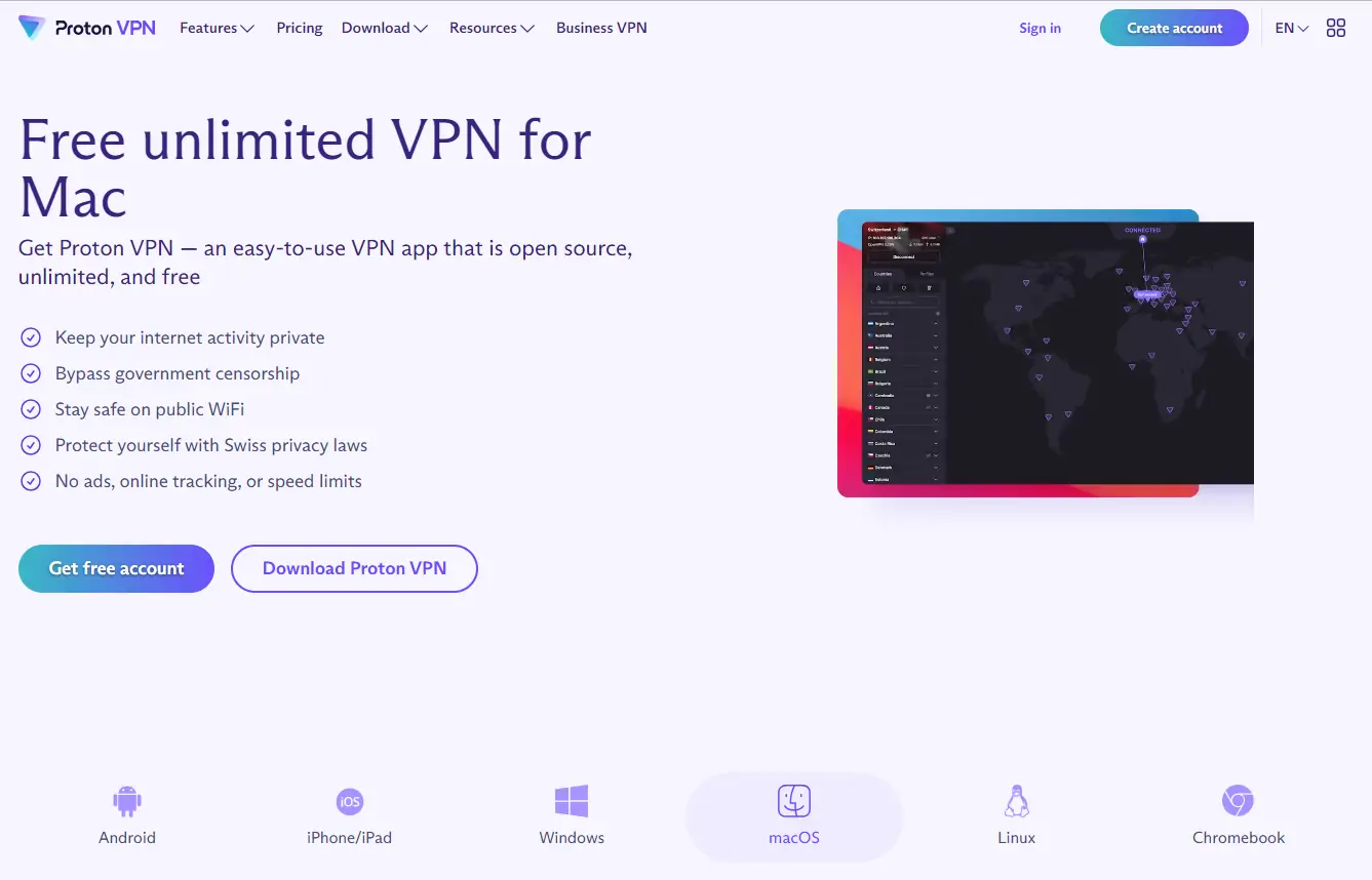 Best VPNs for Mac