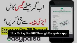 How To Pay Gas Bill Through Easypaisa App