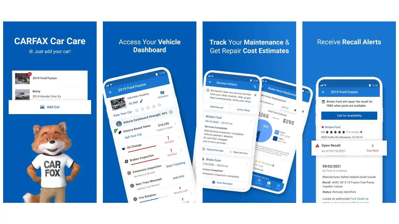 CARFAX Car Care App-screenshots