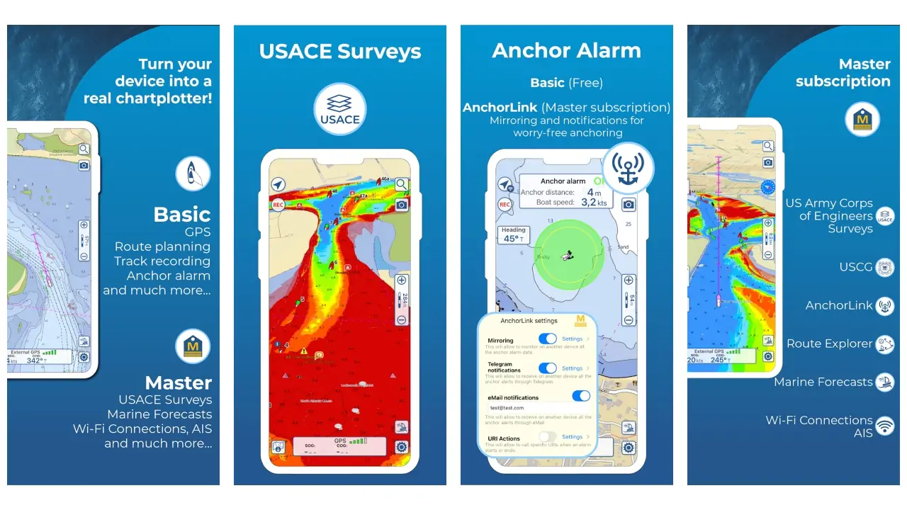 Aqua Map - Mobile Chartplotter-screenshots