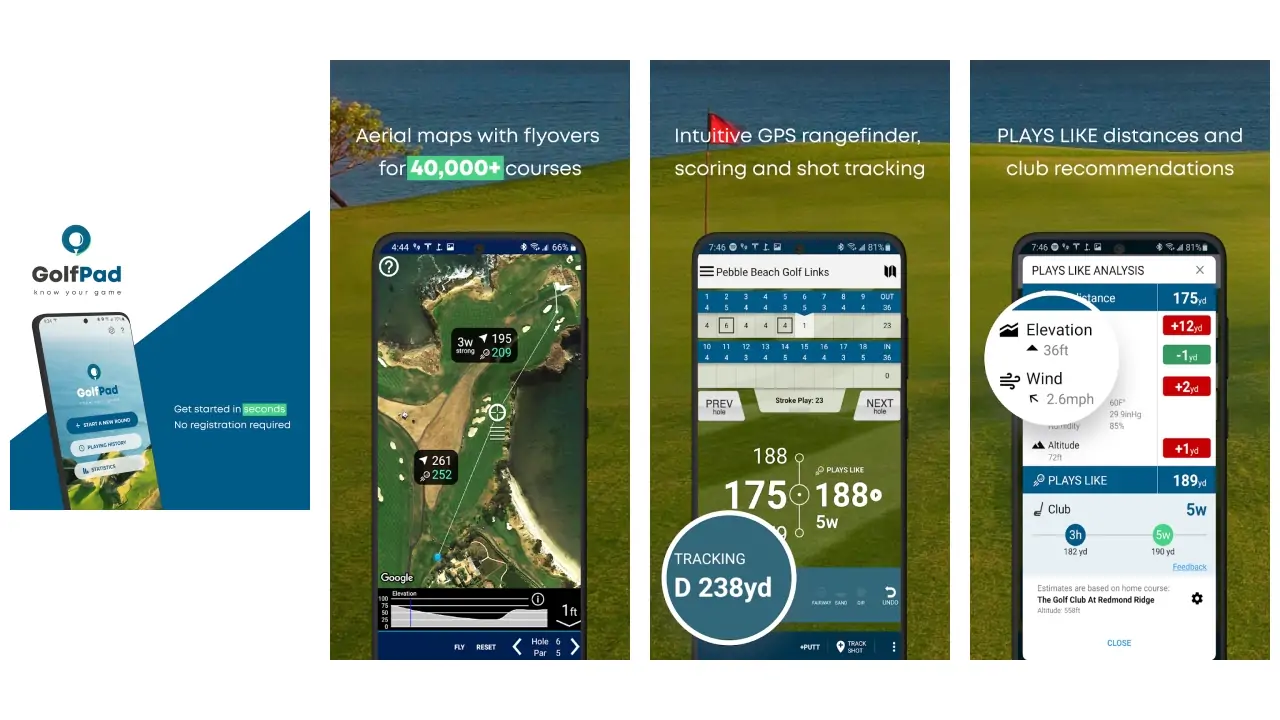 Golf Pad: Golf GPS & Scorecard-screenshots