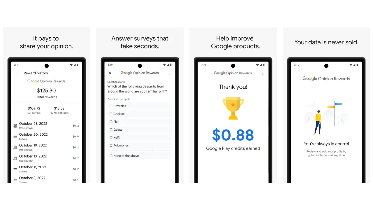 Google Opinion Rewards-screenshots
