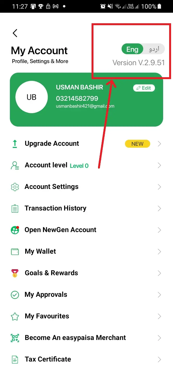 How To Change Language In Easypaisa Account