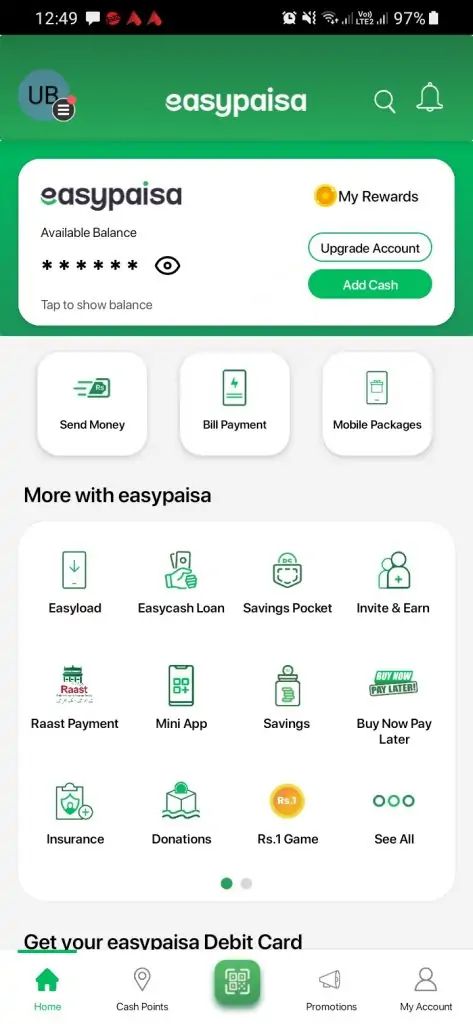 An EasyPaisa Account