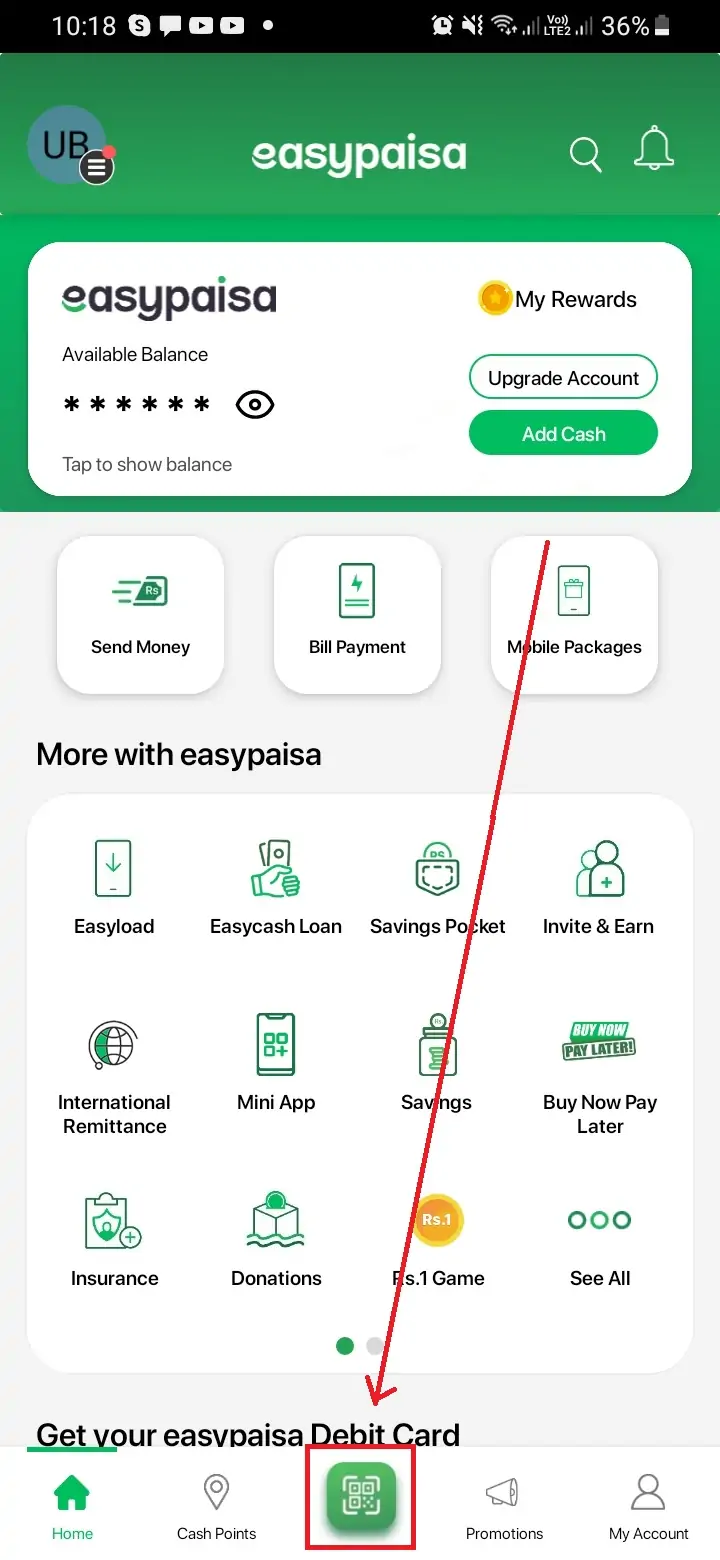 create easypaisa qr code