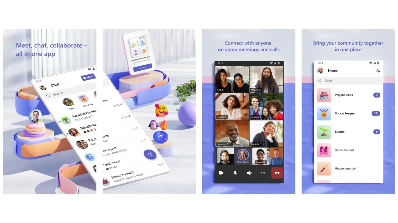 Microsoft Teams-screenshots